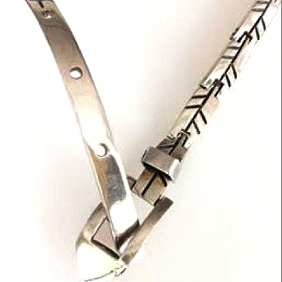 .925 Belt Solid Sterling Silver Stunningly Extraor - Picture 3 of 3